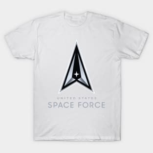 Space Force Official Logo - Black & White Version T-Shirt